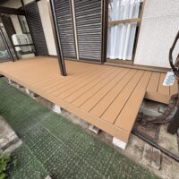 宝塚市でウッドデッキの工事
