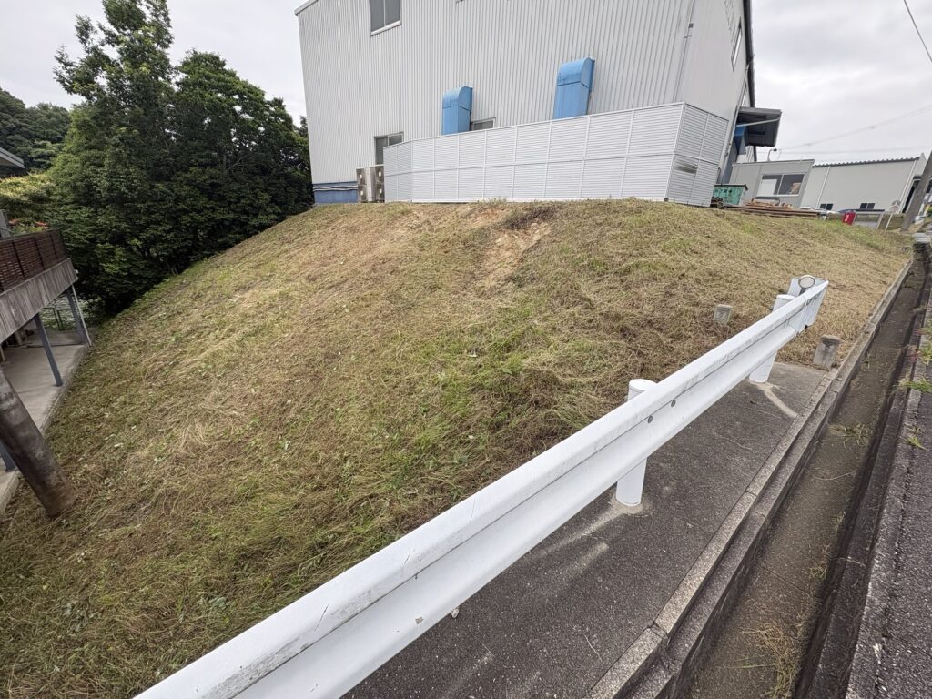 兵庫県で尼崎の植木屋による草刈り作業後の綺麗になった様子
